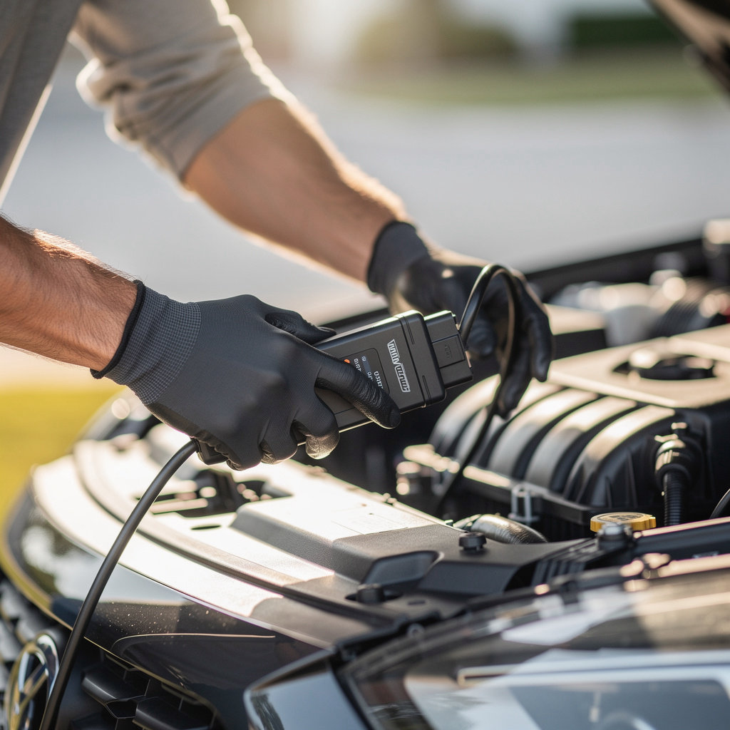 Eazi Mobile Mechanic SB technician performing mobile auto repair and diagnostics service in Santa Barbara
